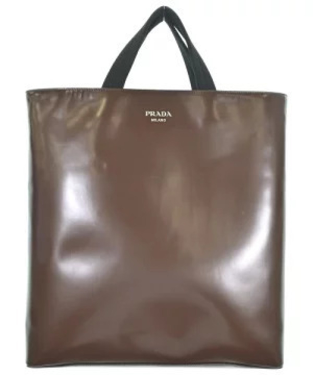 Prada Tote Tessuto Saffiano Bag Brown